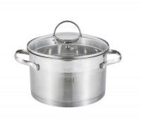 GH-1833 Кастрюля 2,9л, индукция, нержавеющая сталь, GoldHouse