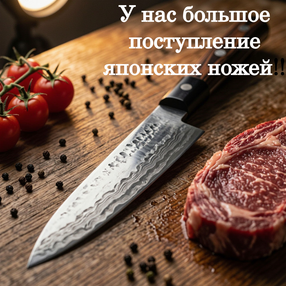 У нас большое поступления японских ножей!!!