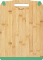 93-BM-4-03.3 Доска разделочная с силиконовыми вставками 39*28*1,5см, Linea Bamboo