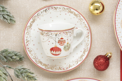 EL-R1192/CEVE Салатник 23*10 см 2,5 л, Easy Life, Christmas Eve, декор "Новогодние шары"