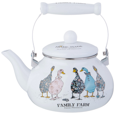 934-626 Чайник эмалированный 2,5л, Agness, серия "FAMILY FARM"