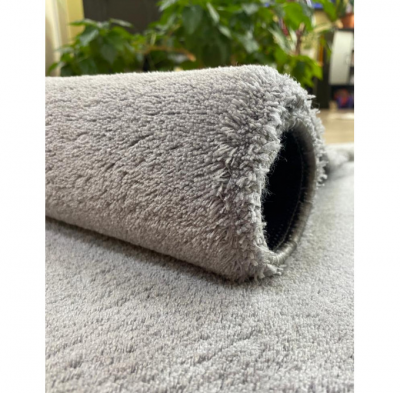 Набор ковриков 60*100 и 40*60см с кисточками, ZALEL, серия Rabbit, цвет серый